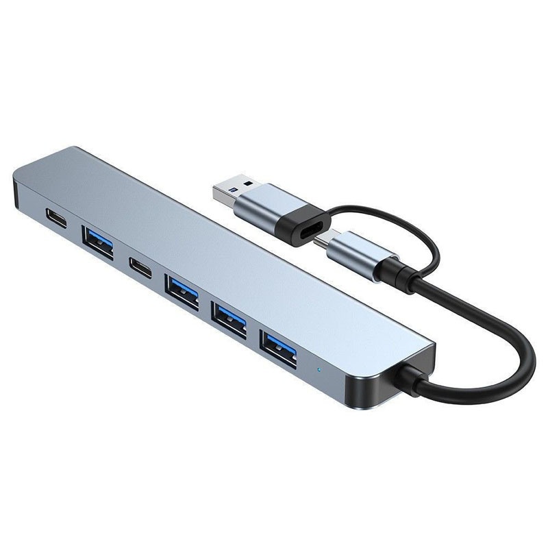 Dual-head 7-in-1 USB 30 Hub Multi-functional Docking Station 5