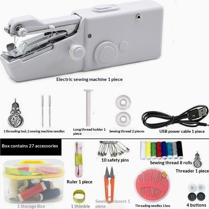 Handheld Mini Sewing Machine Set — foto 4