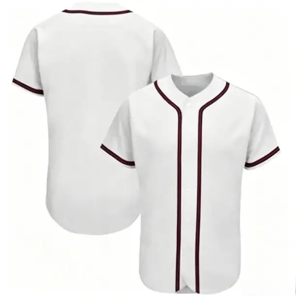 3D Printed Letter Jersey Round Neck Button