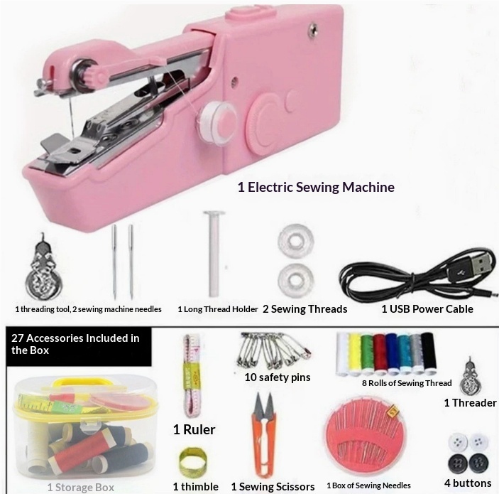 Handheld Mini Sewing Machine Set — foto 14