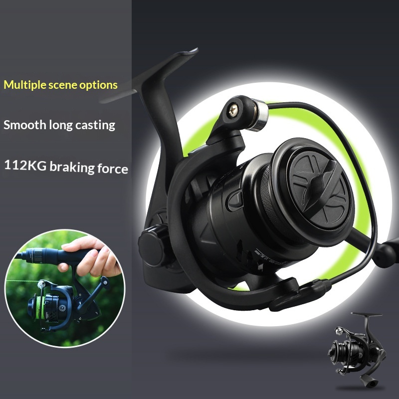 Long Cast High Speed All Metal Black Warrior Micro Baitcasting Reel