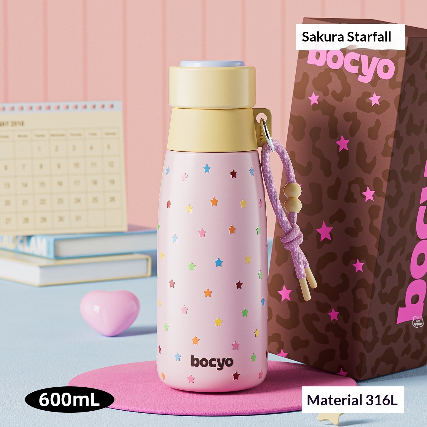 Women'S Star Milk Bottle Insulated Cup