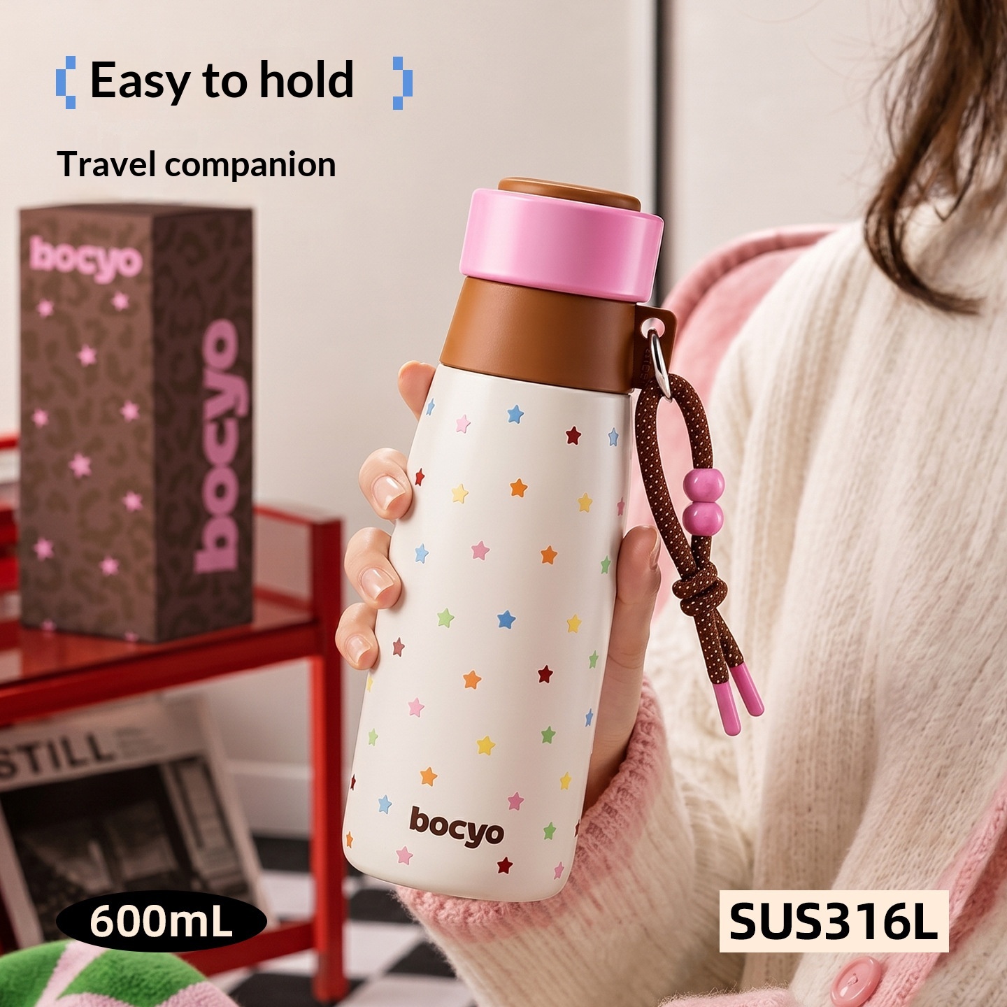 Women'S Star Milk Bottle Insulated Cup