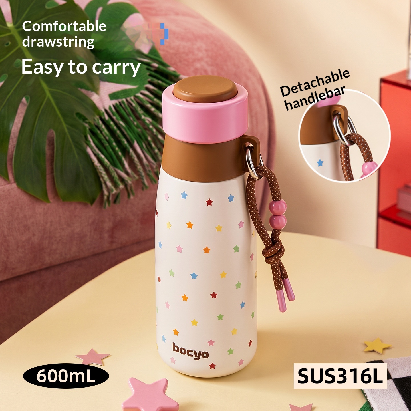 Women'S Star Milk Bottle Insulated Cup
