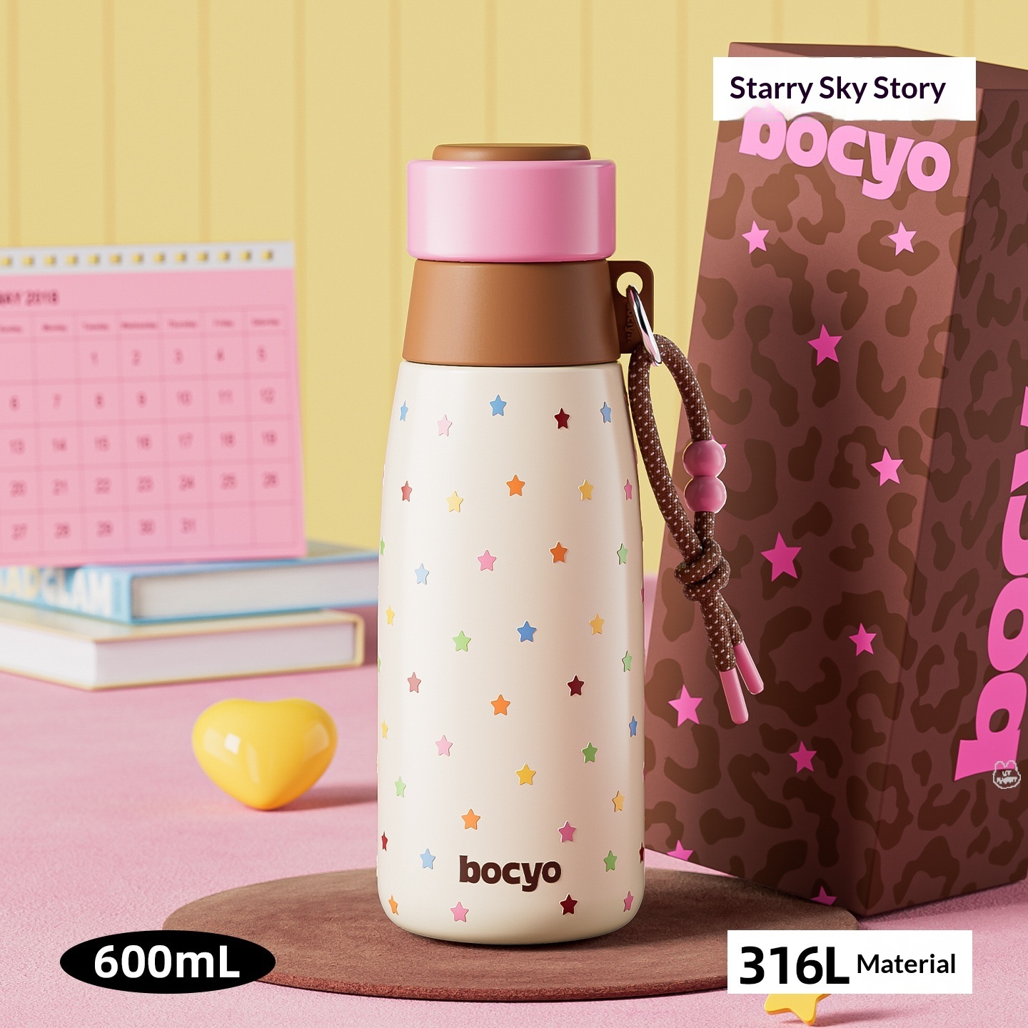 Women'S Star Milk Bottle Insulated Cup