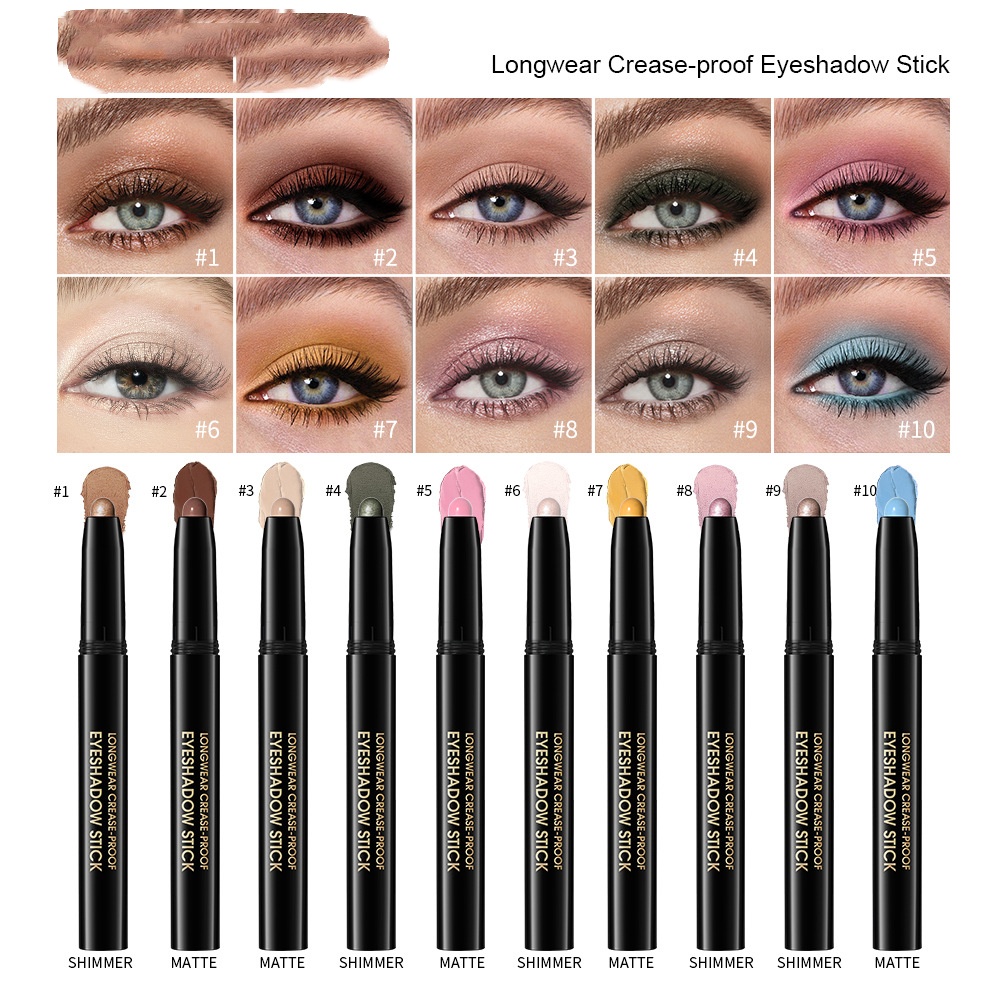 Matte Pearl Gradient Eyeshadow Lazy Style Eyeshadow Pencil