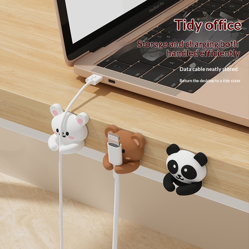 Cable Organizer Desktop Data Cable Storage And Holder 7