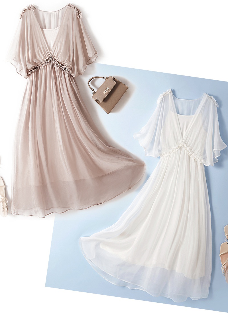 Silk Flared Dress, picture 4 of 5