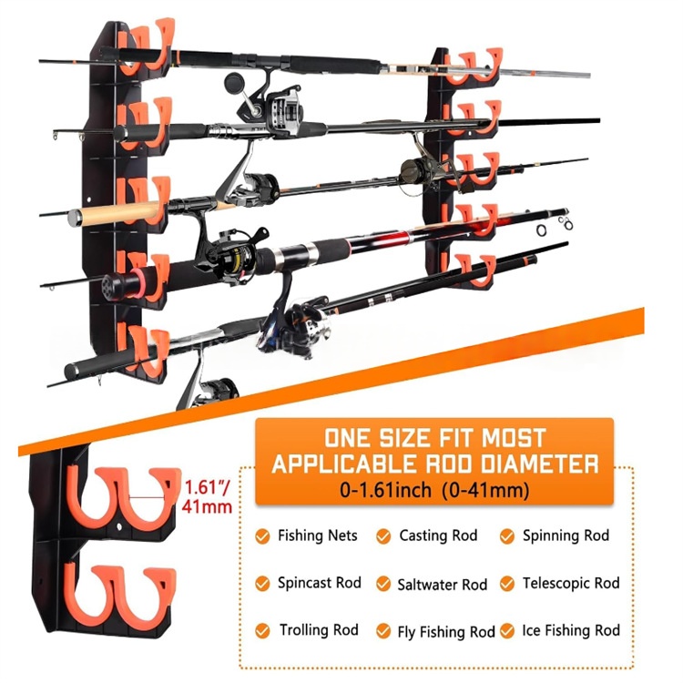 Fishing Rod Holder For Garage 4