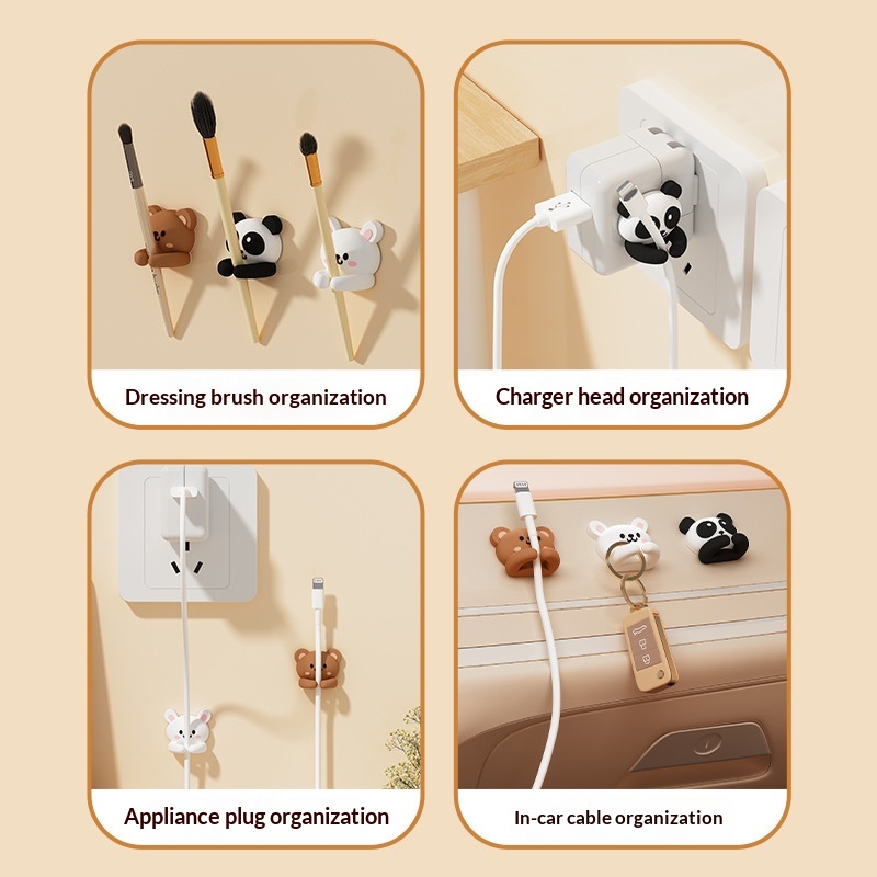 Cable Organizer Desktop Data Cable Storage And Holder 8