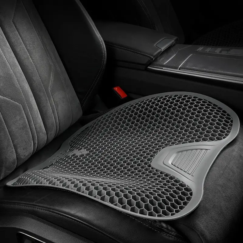 Four-dimensional Silicone Non-slip Ventilated And Breathable Car Seat Cushion