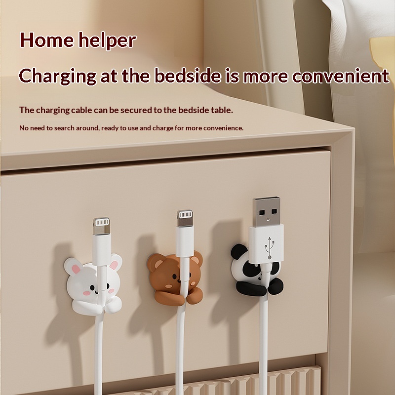 Cable Organizer Desktop Data Cable Storage And Holder 6