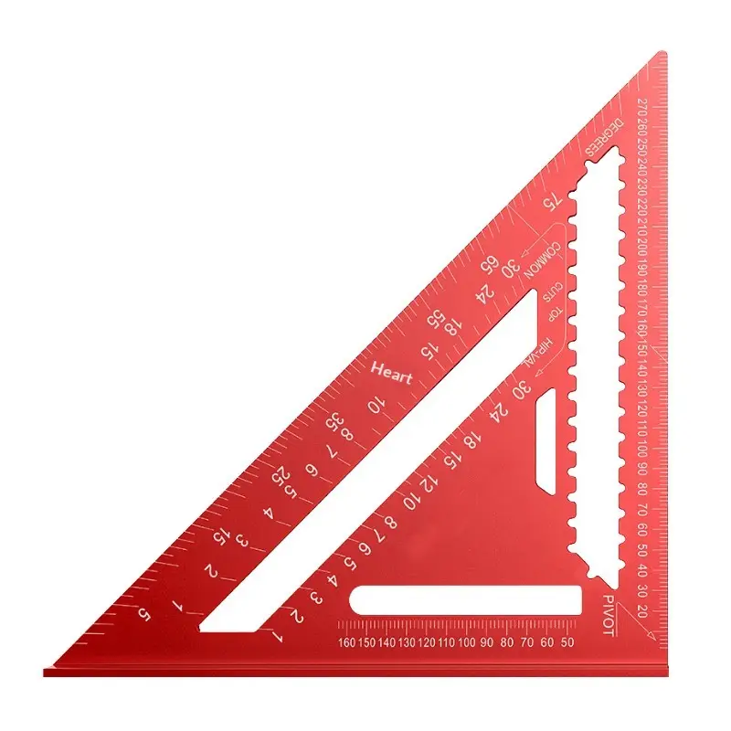 Thickened High-Precision Aluminum Alloy Carpenters Triangle Ruler