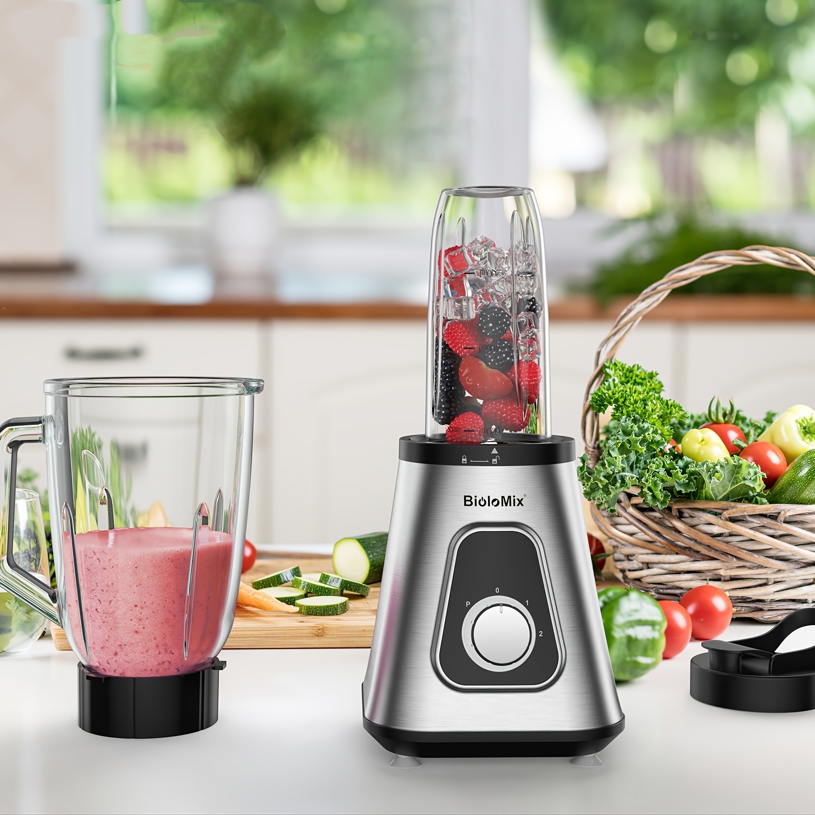 Mélangeur électrique domestique multifonctionnel pour jus – Image 4