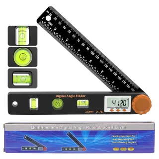 Woodworking Angle Ruler 4-in-1 Orange