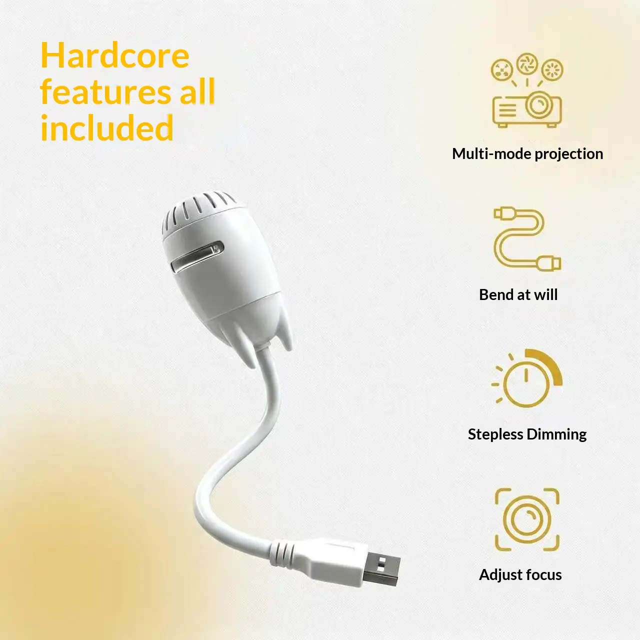 Focusing Starry Sky Ceiling Projector Night Light Eye Protective Bedside Lamp With USB