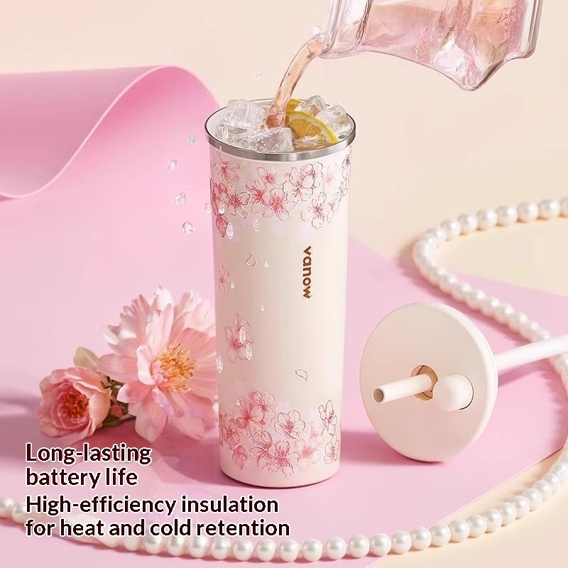 Large-capacity Ceramic-lined Straw Cup