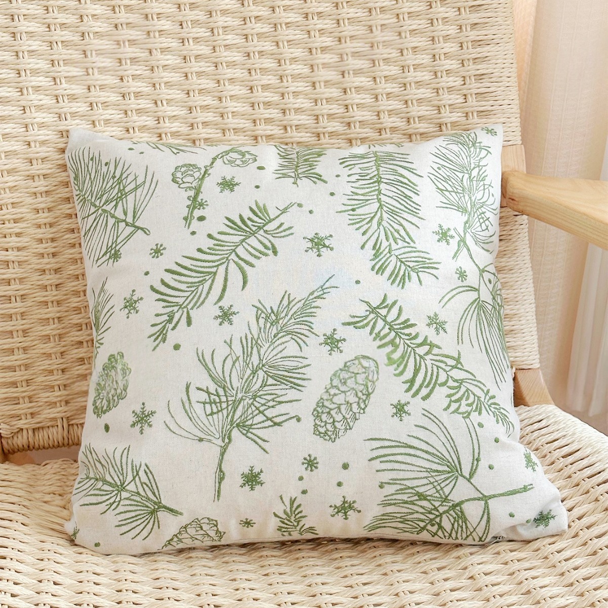 Ethnic-style Pillowcase Office Lumbar Support Cushion
