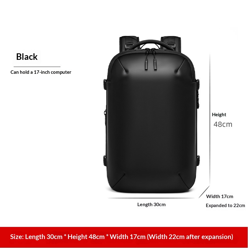 Vacuum-compressed Backpack For Men Black