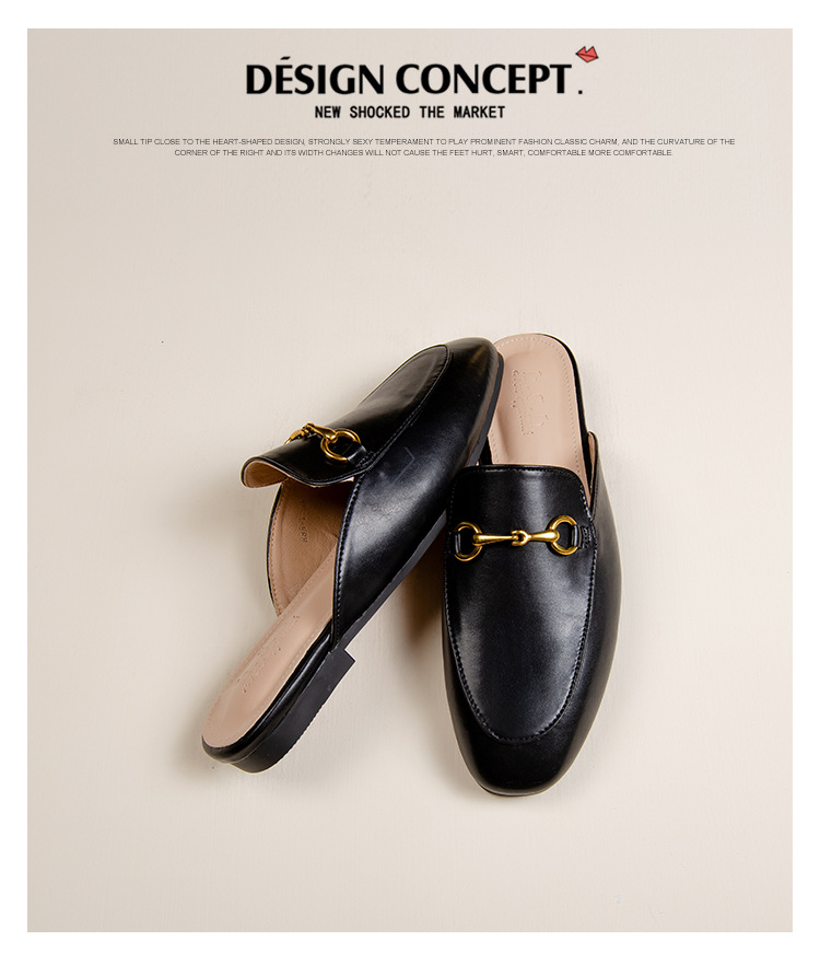 Women's Flat-Soled Horsebit Loafer Mules — detail view 18