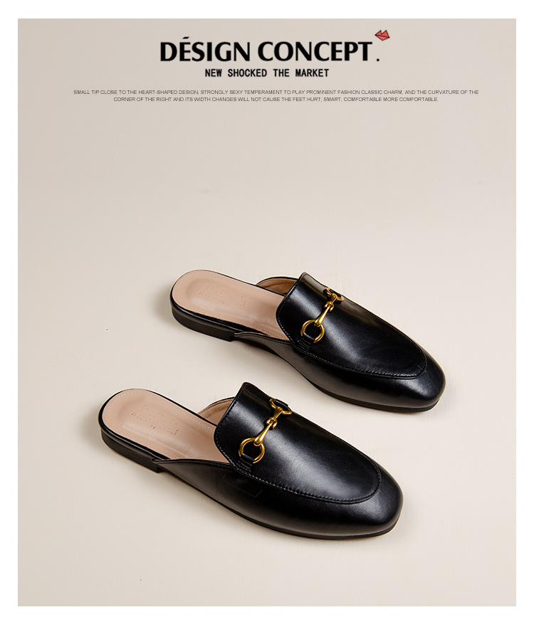 Women's Flat-Soled Horsebit Loafer Mules — detail view 16