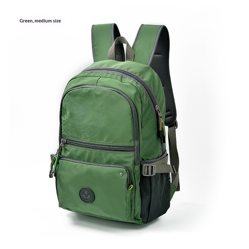 Waterproof Canvas Large-Capacity Travel Backpack For Men Green M