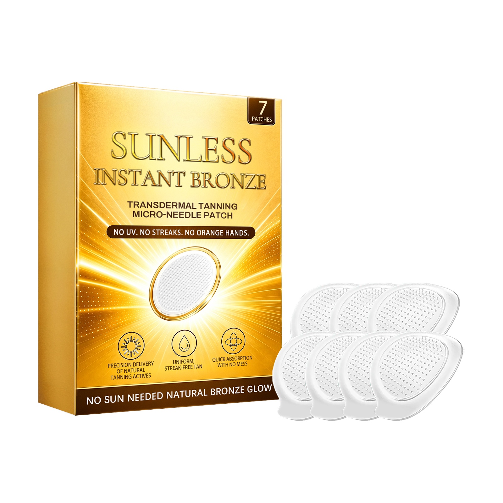 Transdermal Tanning Microneedle Patch