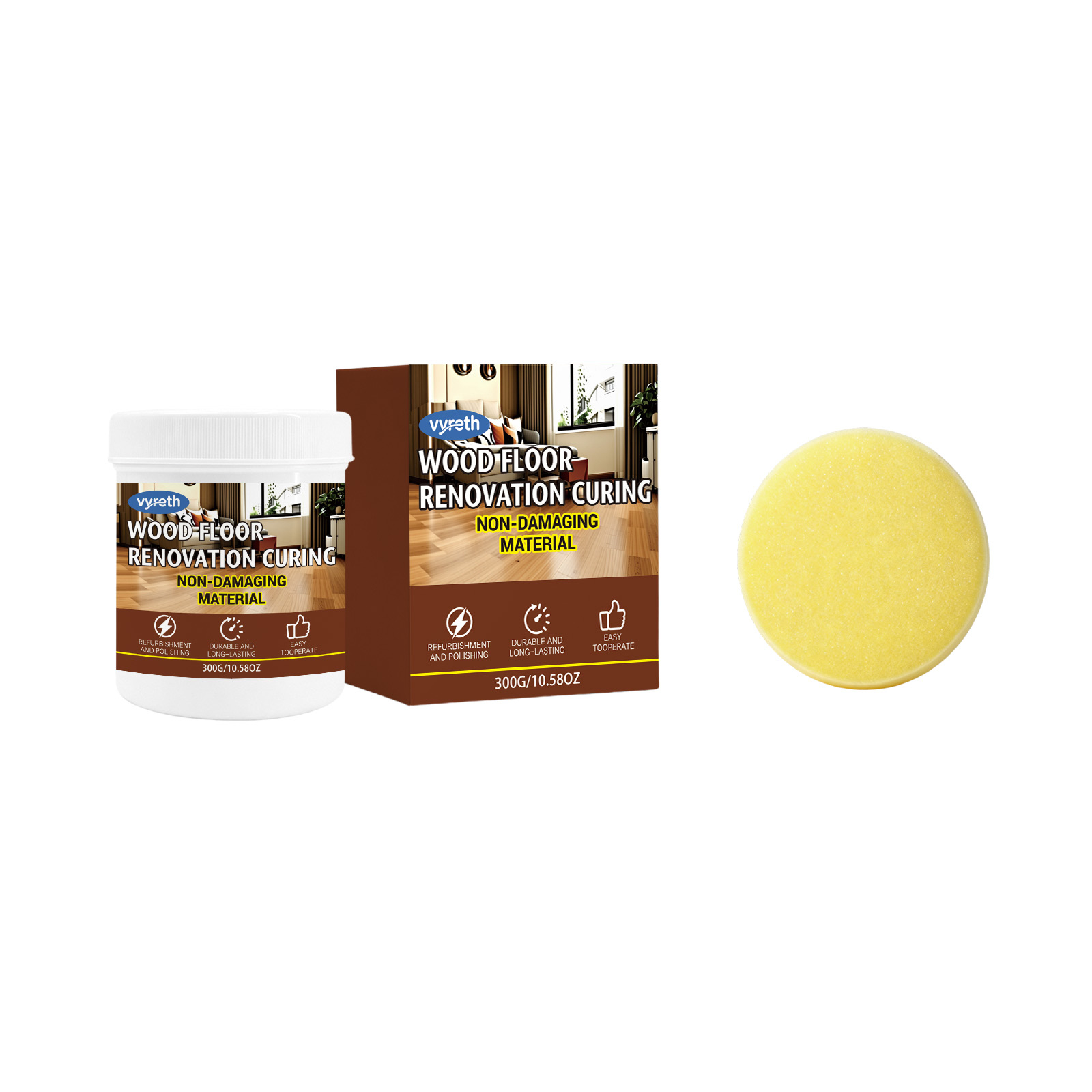 Floor Renovation In Polishing Paste