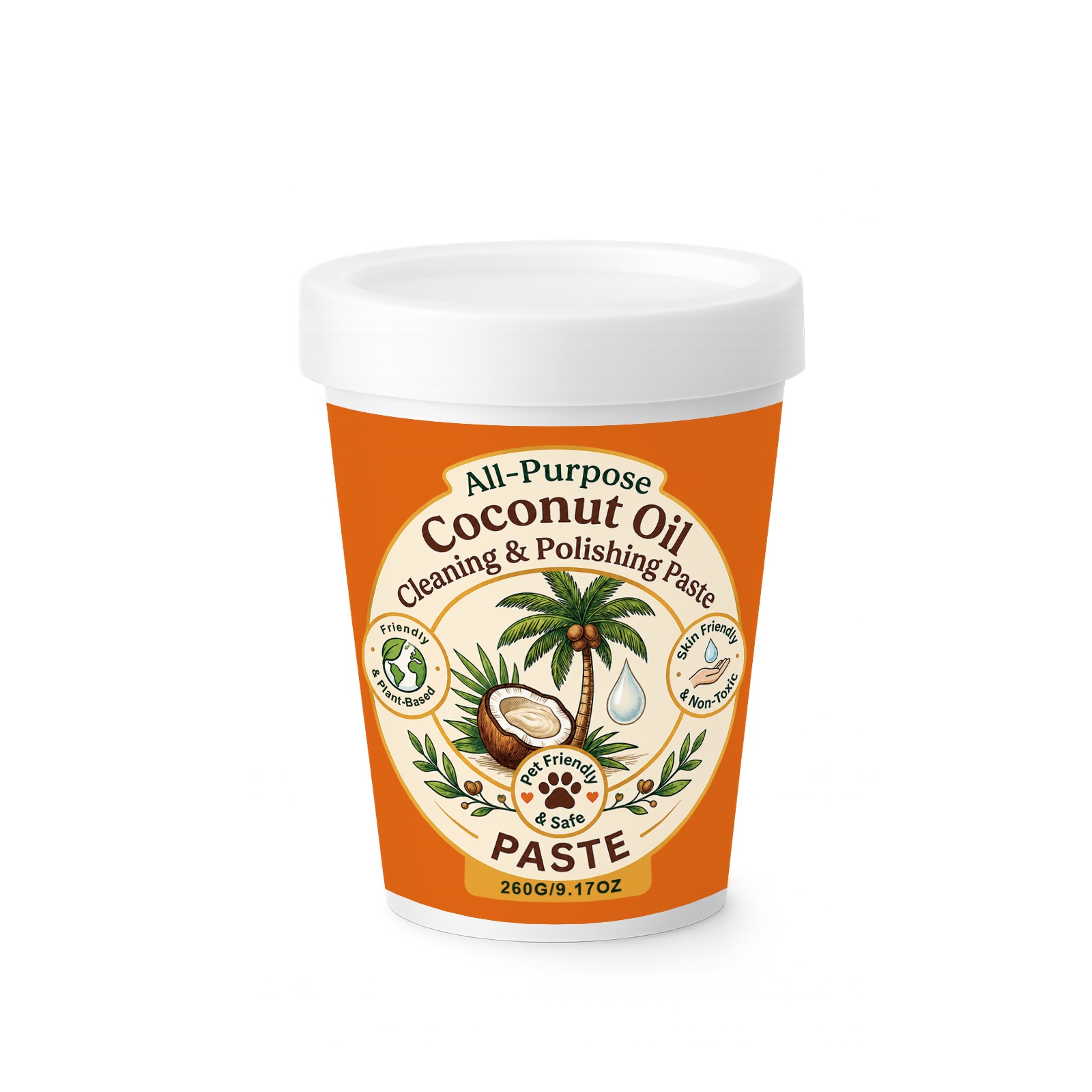 Multifunctional Coconut Oil Cleaning Polishing Paste