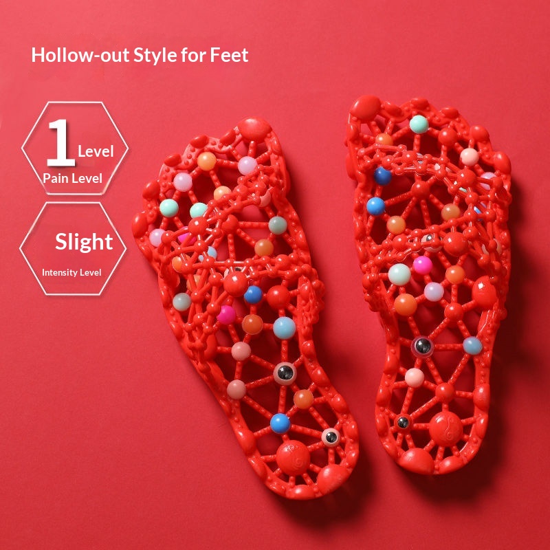 Summer Non-Slip Indoor Hollow-Out Foot-Massage Slippers For Women 4
