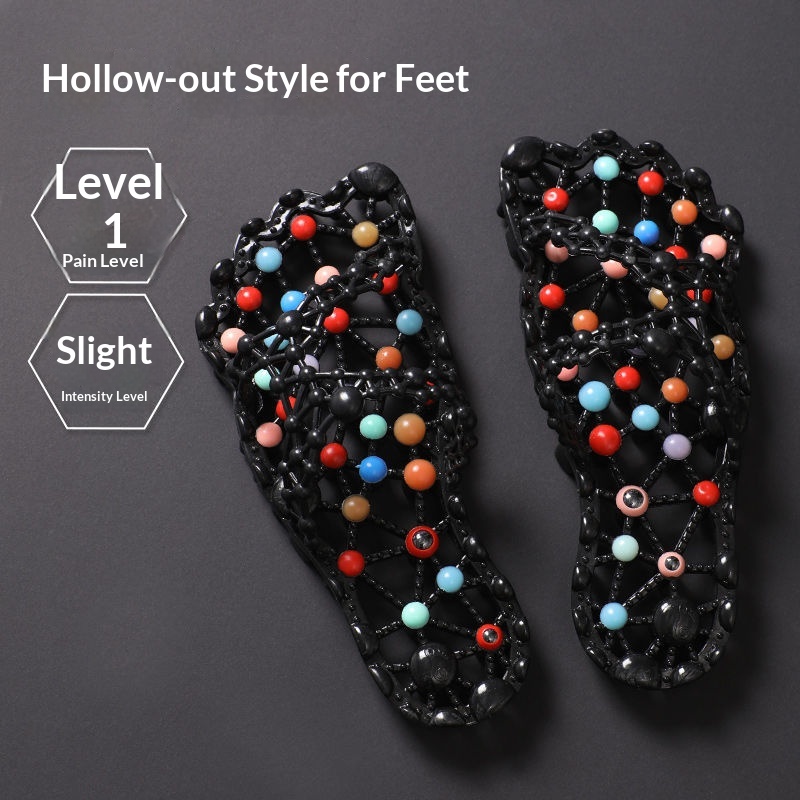 Summer Non-Slip Indoor Hollow-Out Foot-Massage Slippers For Women 8