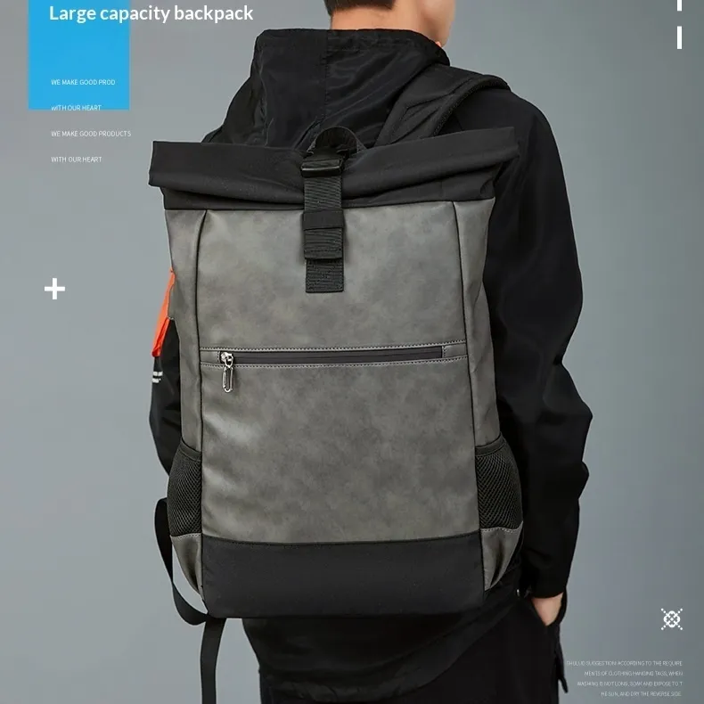 Mens Casual Versatile Backpack Outdoor Waterproof Laptop