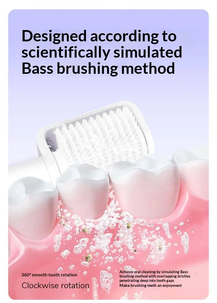 Rotary Rechargeable Toothbrush For Men And Women