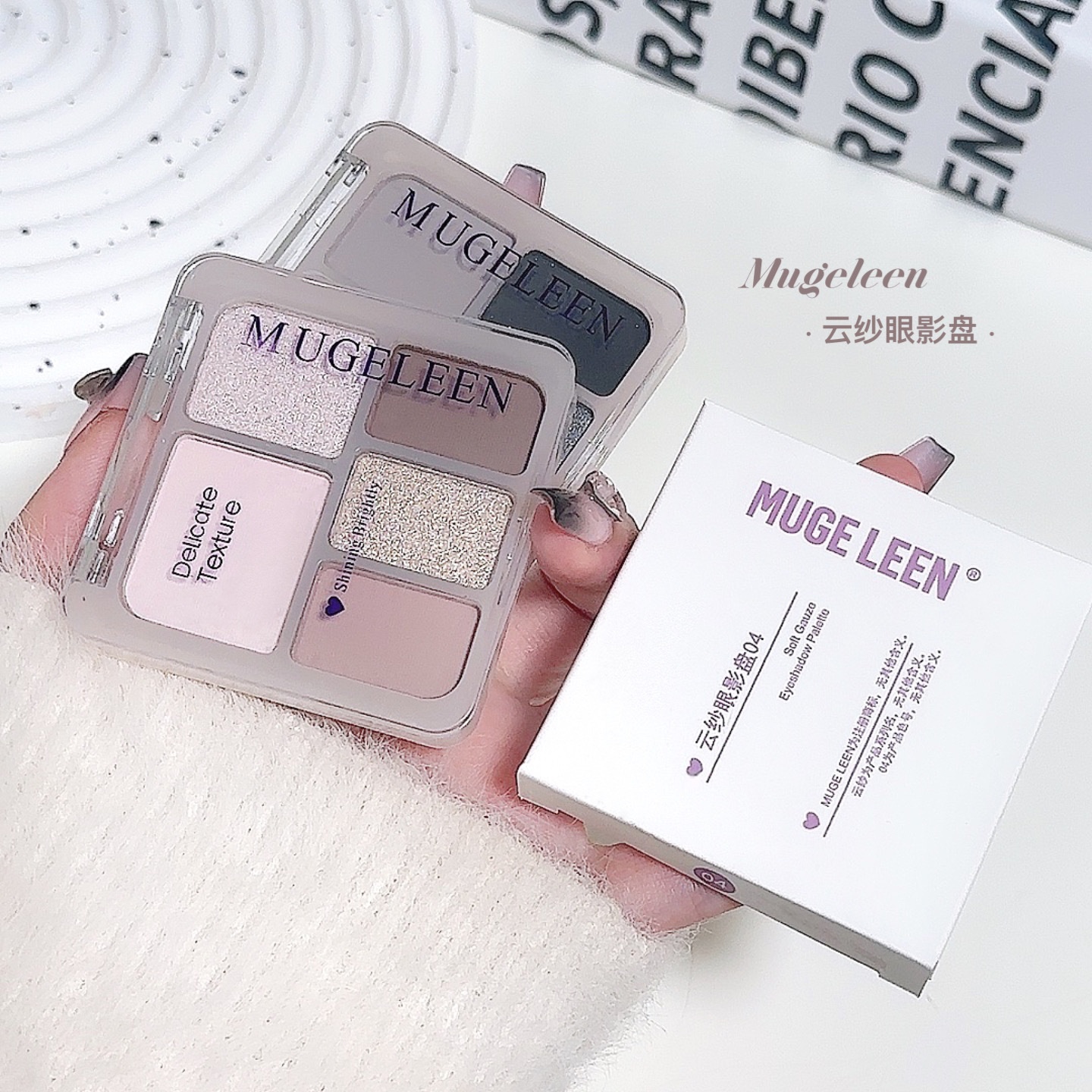Five-color Eyeshadow Palette In Earth Tonesshimmer And Matte Small Eyeshadows