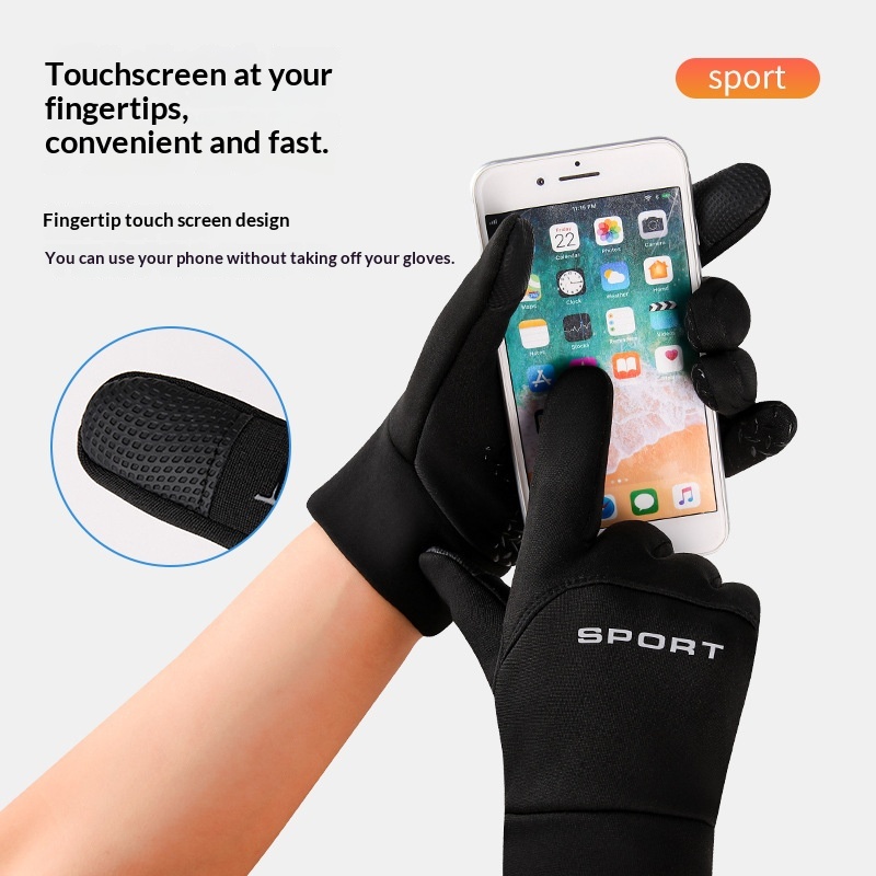 Mens Warm Outdoor Cycling Gloves 4