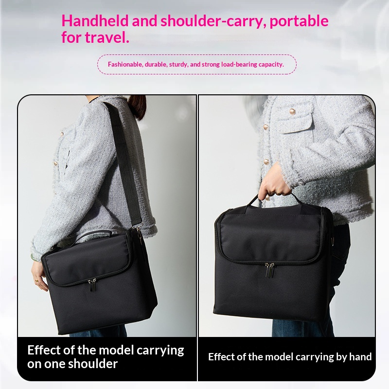 Foldable Cosmetic Bag Large-capacity Portable Makeup Case - photo 7