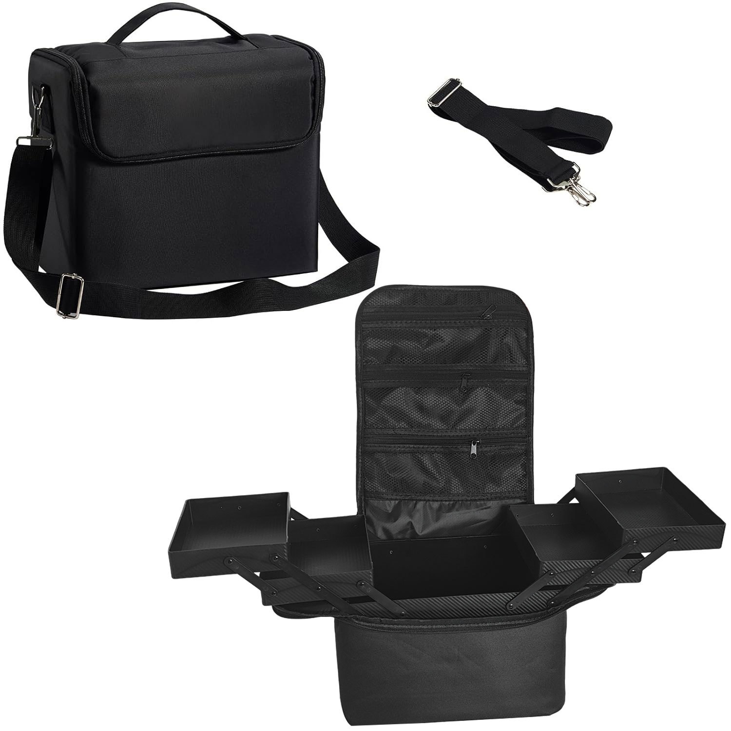 Foldable Cosmetic Bag Large-capacity Portable Makeup Case - photo 4