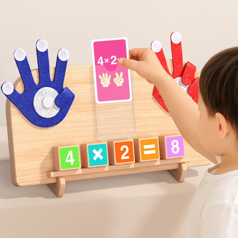 Montessori Early Education Wooden Toy For Children Finger Arithmetic Game — foto 6