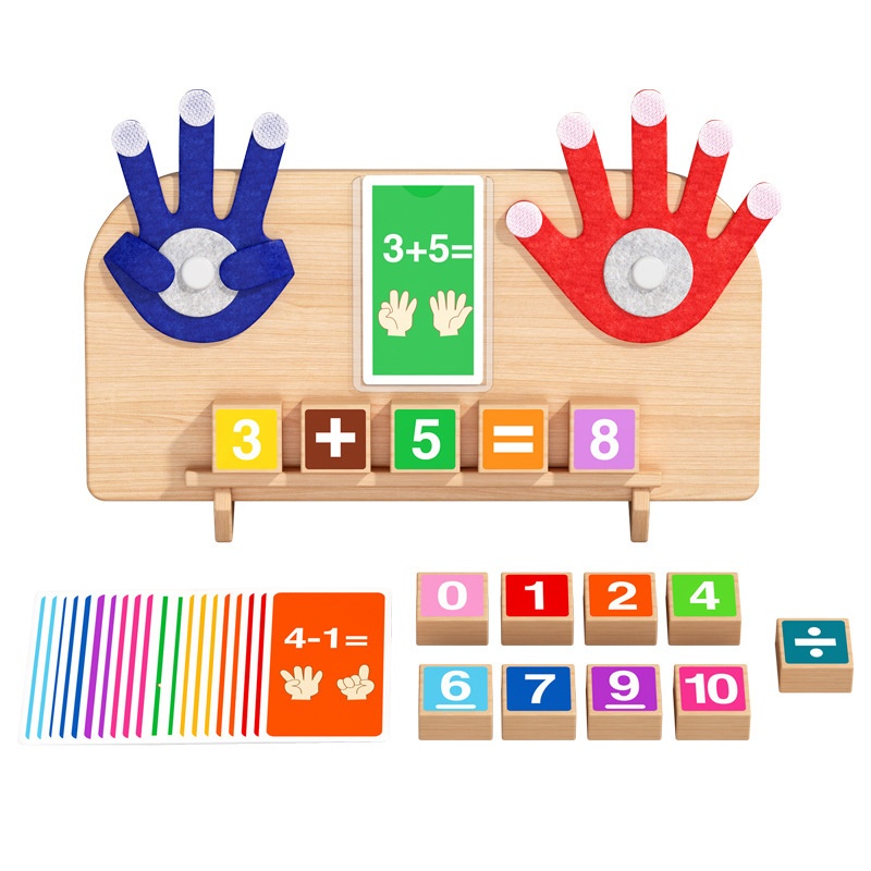 Montessori Early Education Wooden Toy For Children Finger Arithmetic Game — foto 2