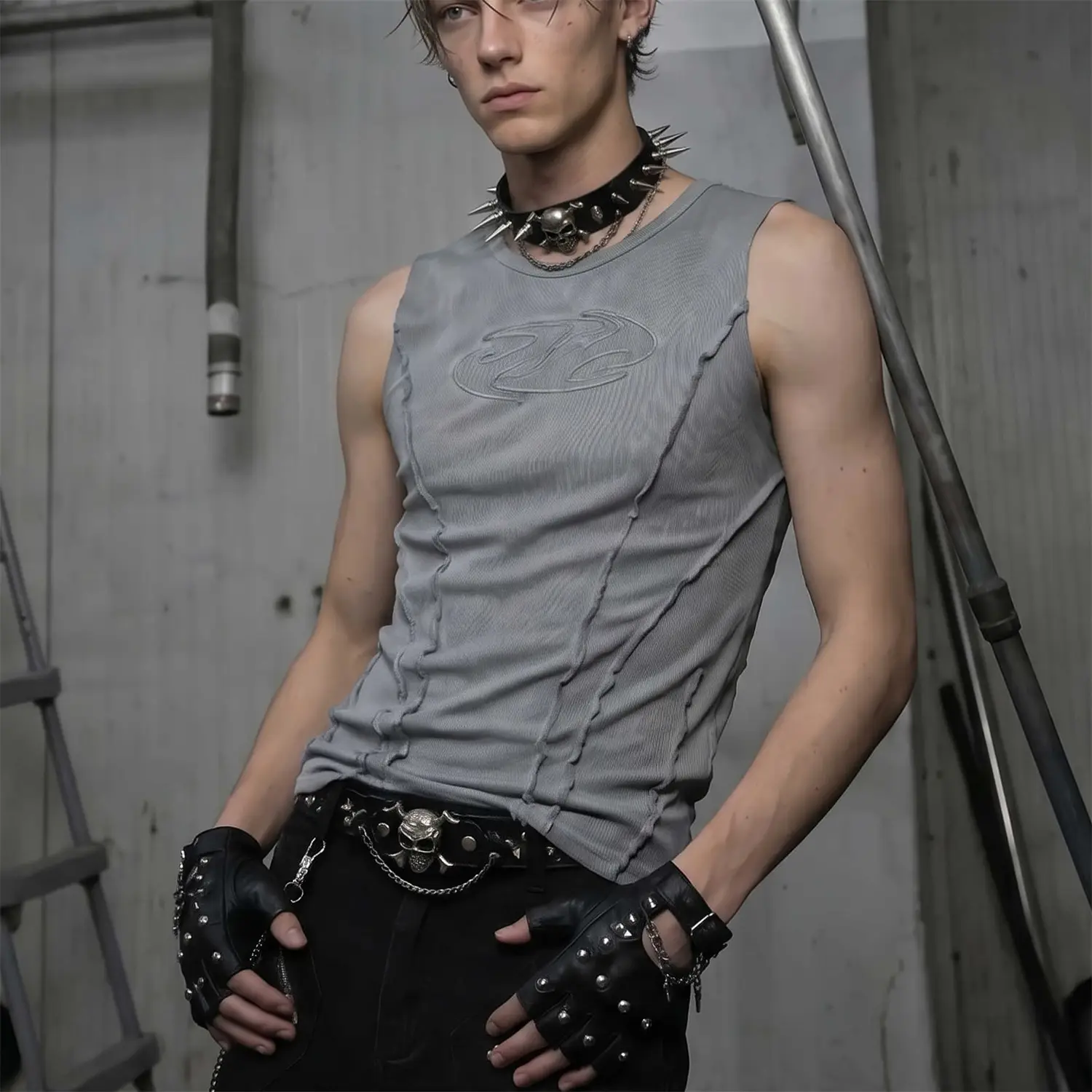 Slim-fit Micro-elastic Sleeveless Vest