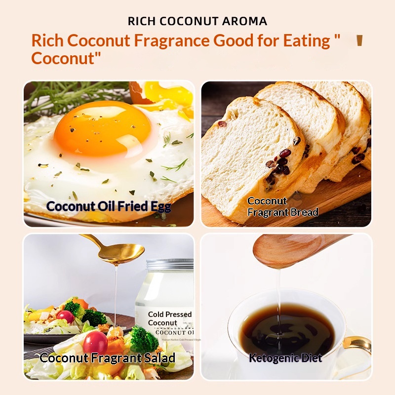 Cold-pressed Coconut Oil For Cooking Hair Care And Mouthwash — foto 3