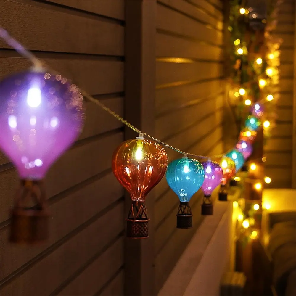 Solar-powered Hot-air Balloon Outdoor Courtyard Landscape Light