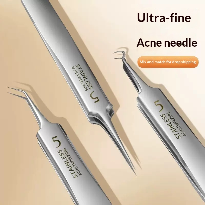 Pimple-removing Needle And Blackhead Cell Clip Set