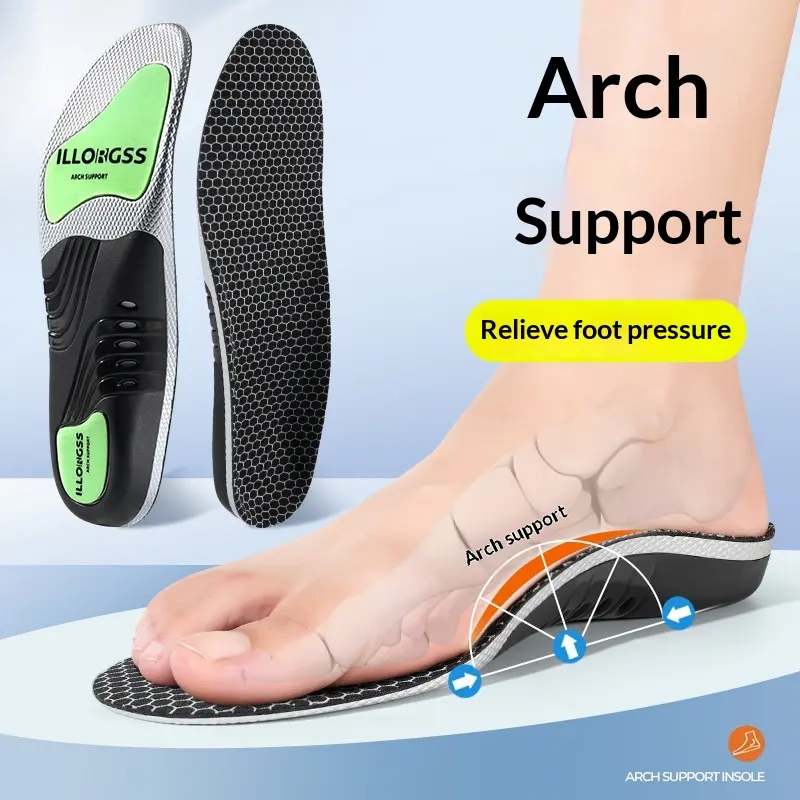 High-arch Support Sports Insole That Wicks Away