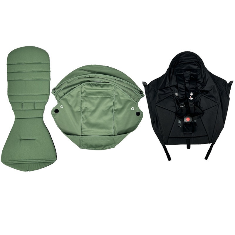 Ensemble de trois pièces pour poussette à inclinaison plate et coussin de siège – Image 2
