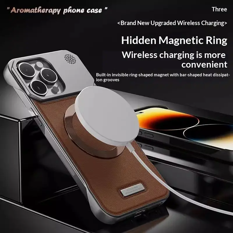 Metal Bezel-less Magnetic Aromatherapy Phone Case