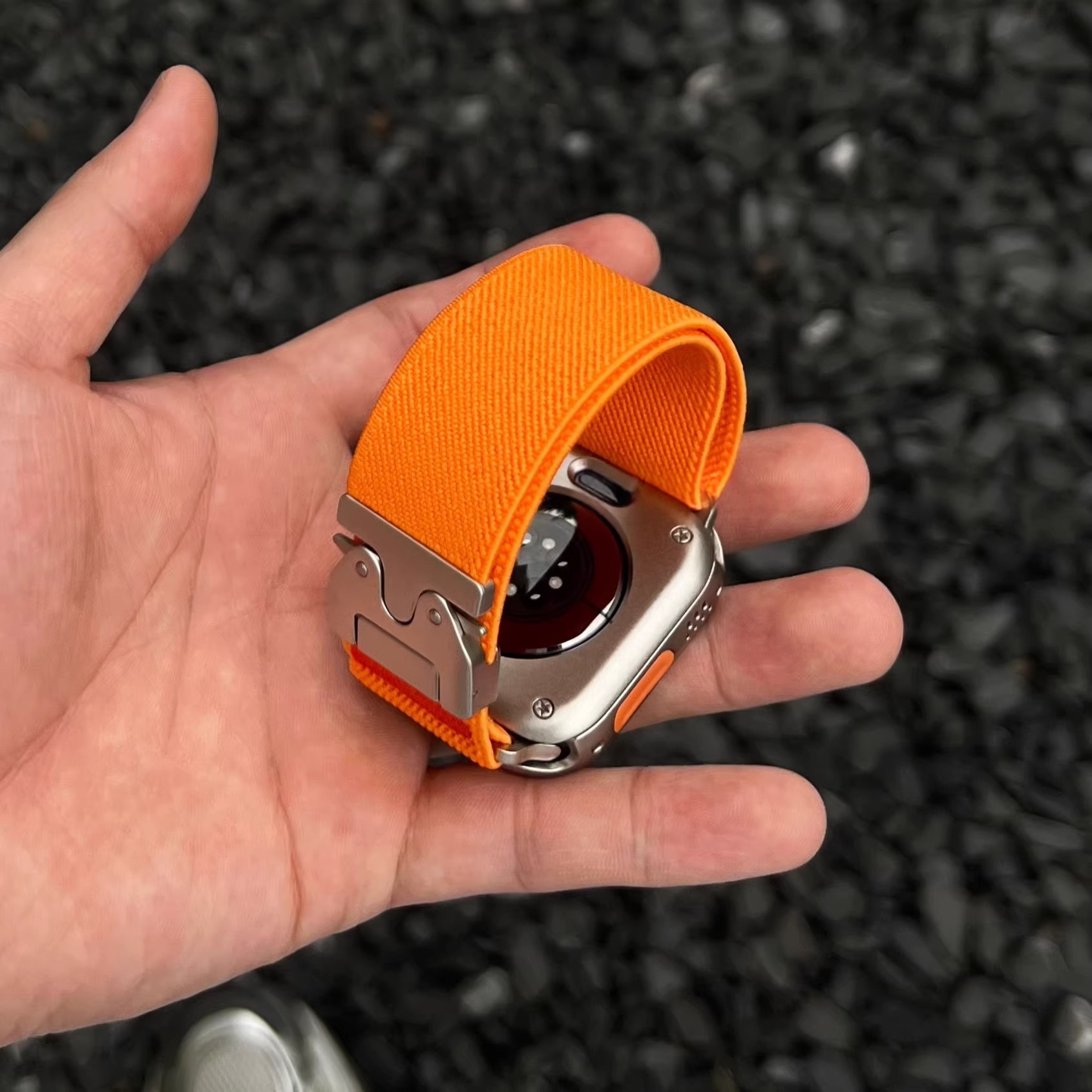 Parachute-buckle Elastic Nylon Watch Strap 4