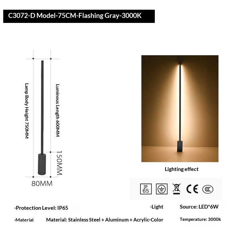 Solar-powered Outdoor Courtyard Light Waterproof Lawn Decoration Lamp 3