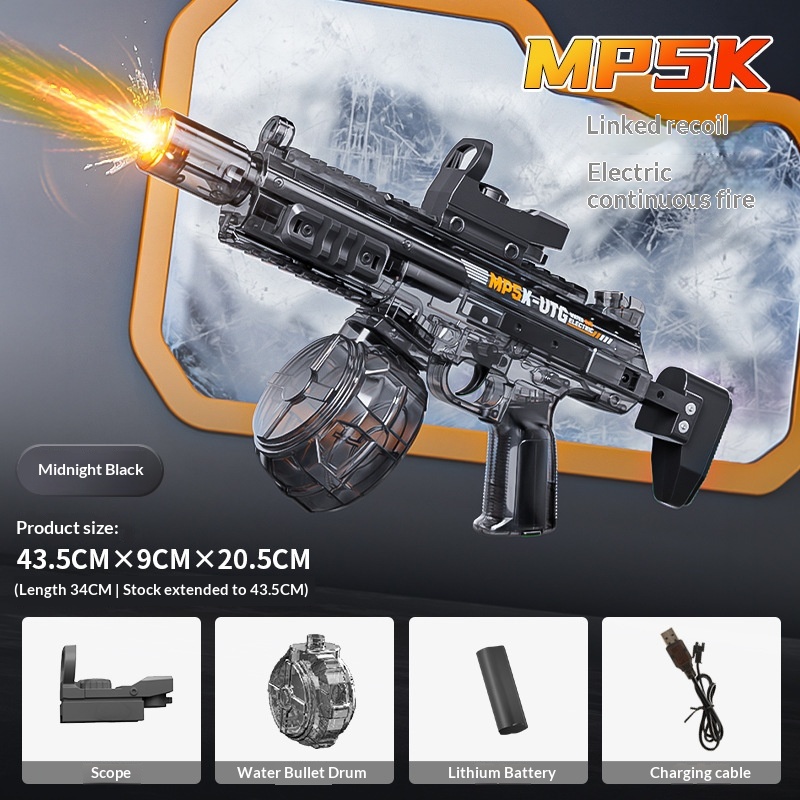 MP5K Electric Rapid-fire Water Gun Toy For Children — foto 2