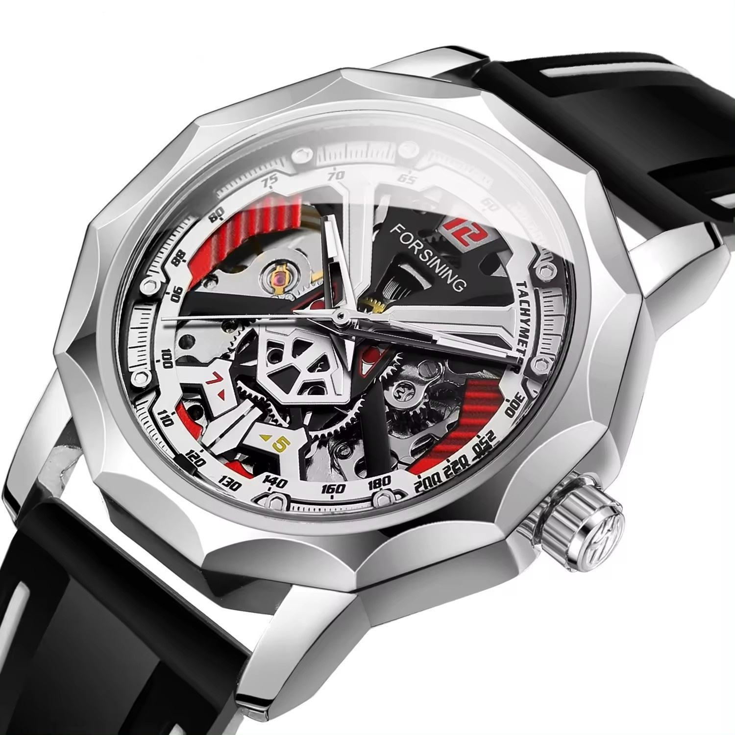 Casual Hollow-out Waterproof Manual Mechanical Watch 2